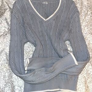 brandy melville/john galt blue knit sweater